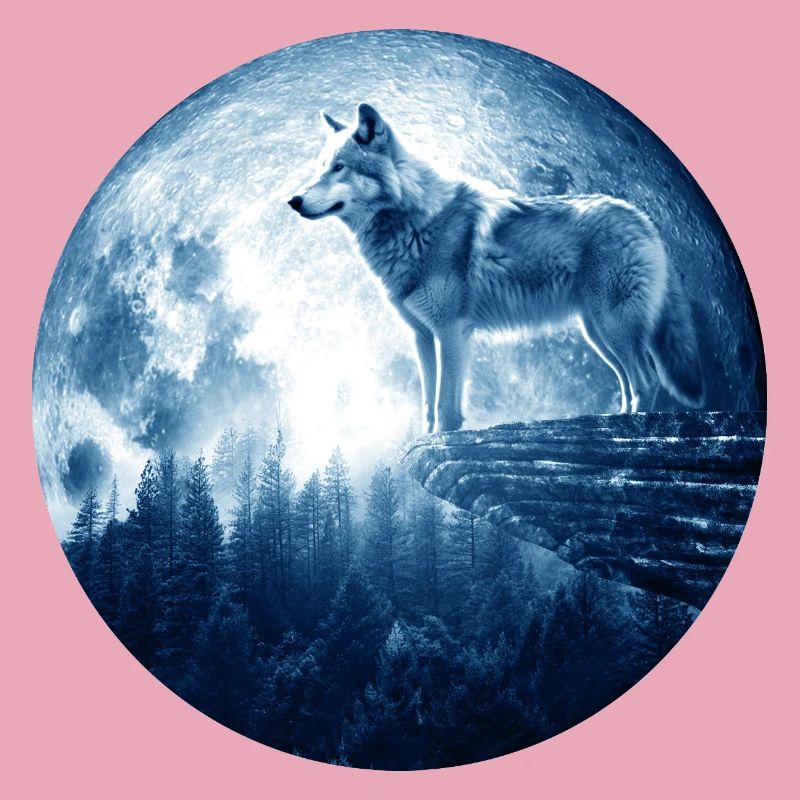 Wolf Howling Celestial EPIC Moon Forest Wolves