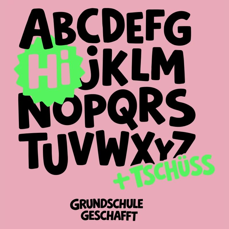 Grundschule Abschluss Shirt ABC