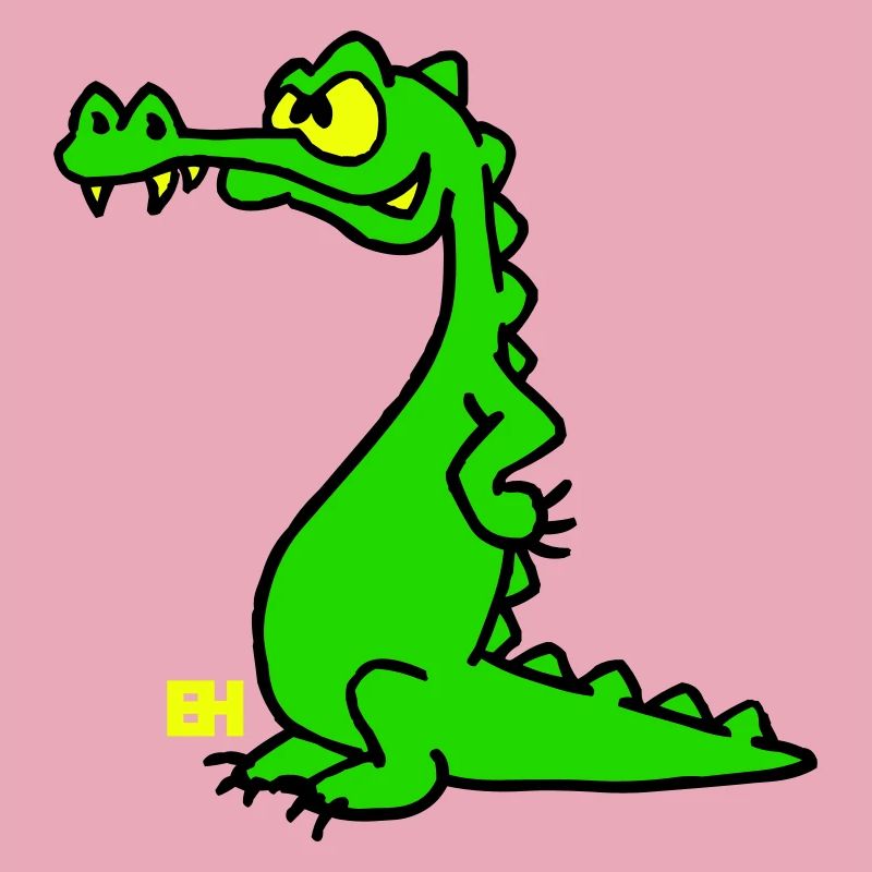 Smiling Crocodile, Three Color Design