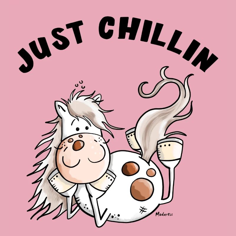Chillendes Pferd - Comic - Pferde - Geschenk