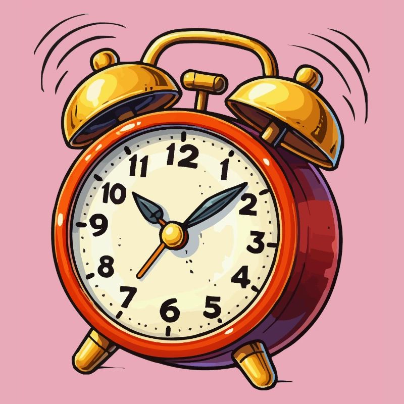 Alarm Clock Comic Clock