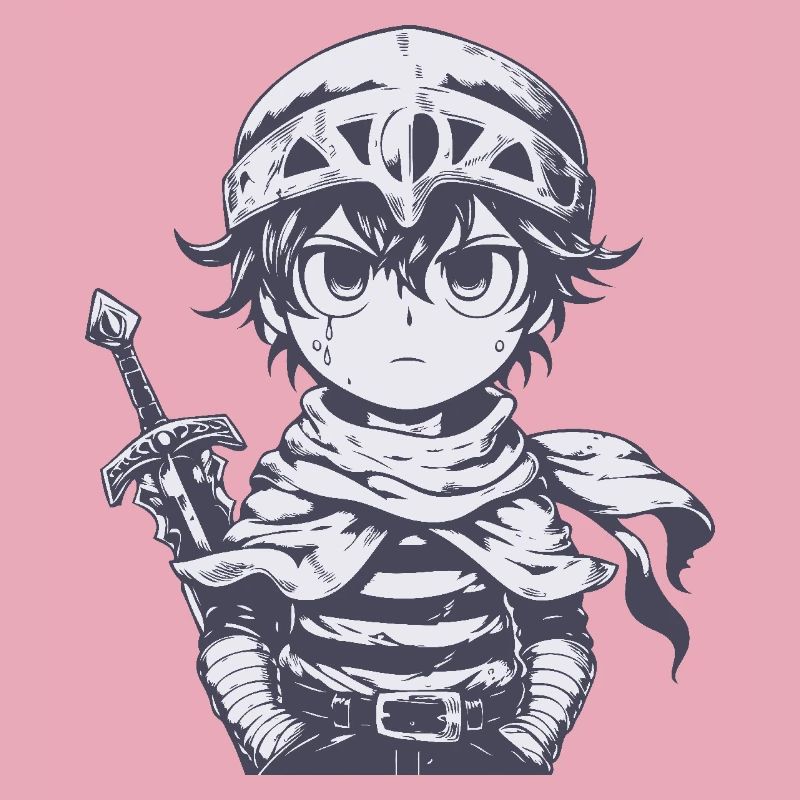 Petit chevalier de la forêt avec épée