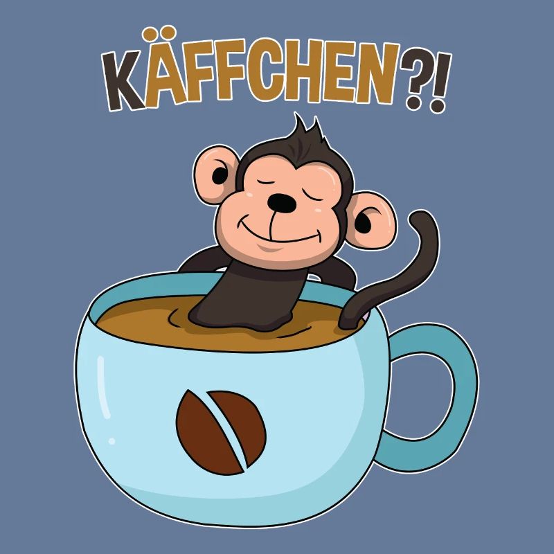 Kaffeepause mit Affe