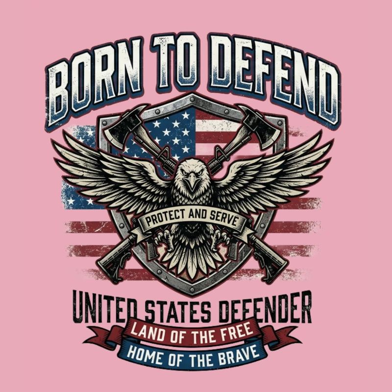 Born to Defend USA Eagle Emblem