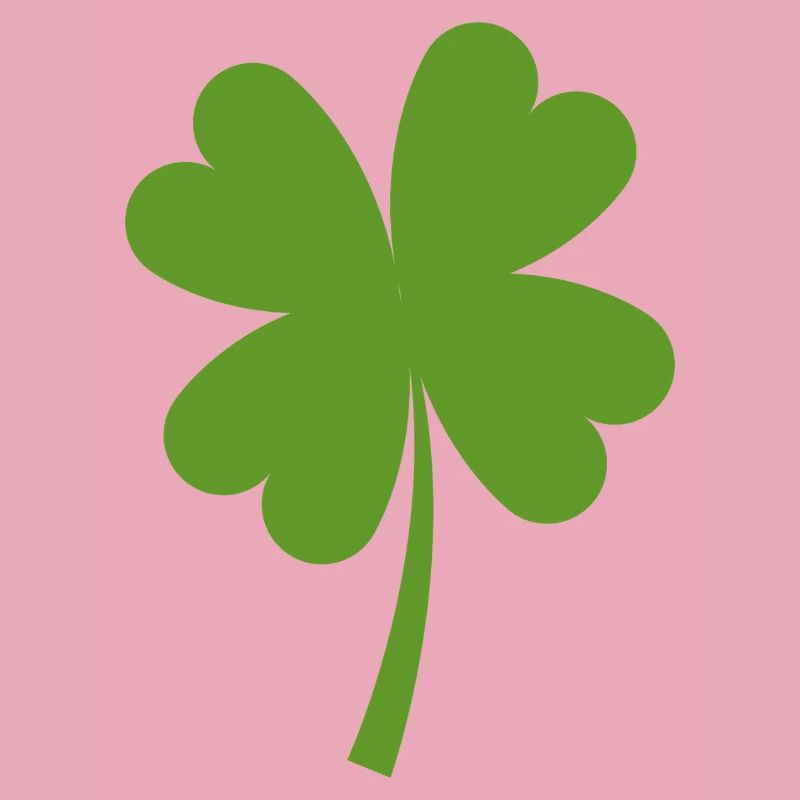 Solid four-leaf clover