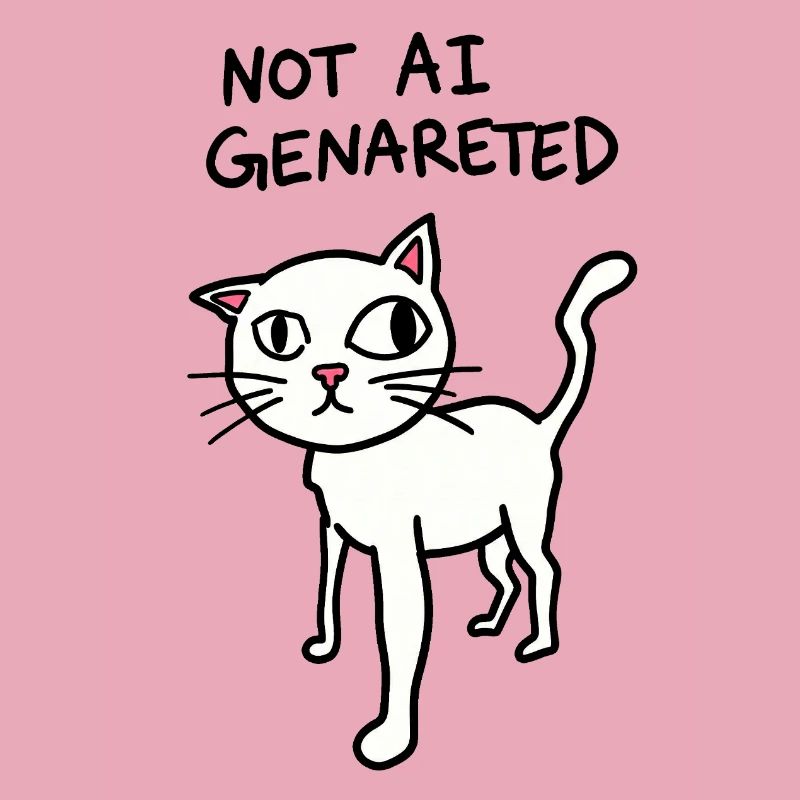 Pas généré par IA - Meme de chat bizarre - Satire IA