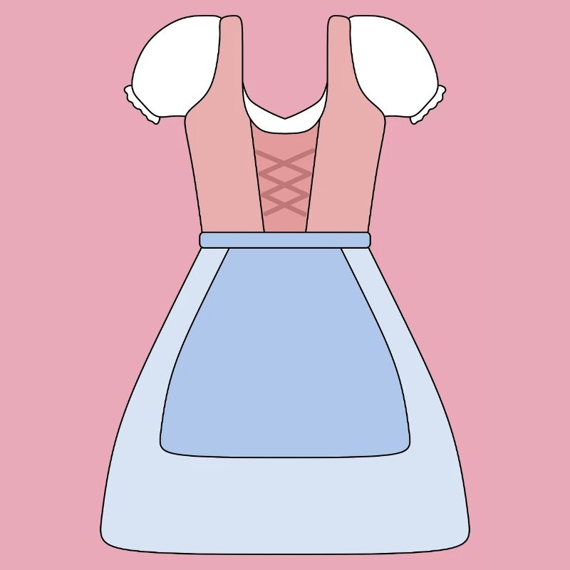 Conception de robe bavaroise traditionnelle Dirndl
