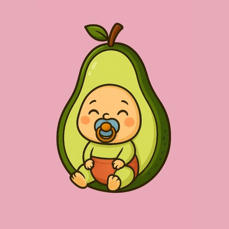 Mignon imprimé bébé avocat