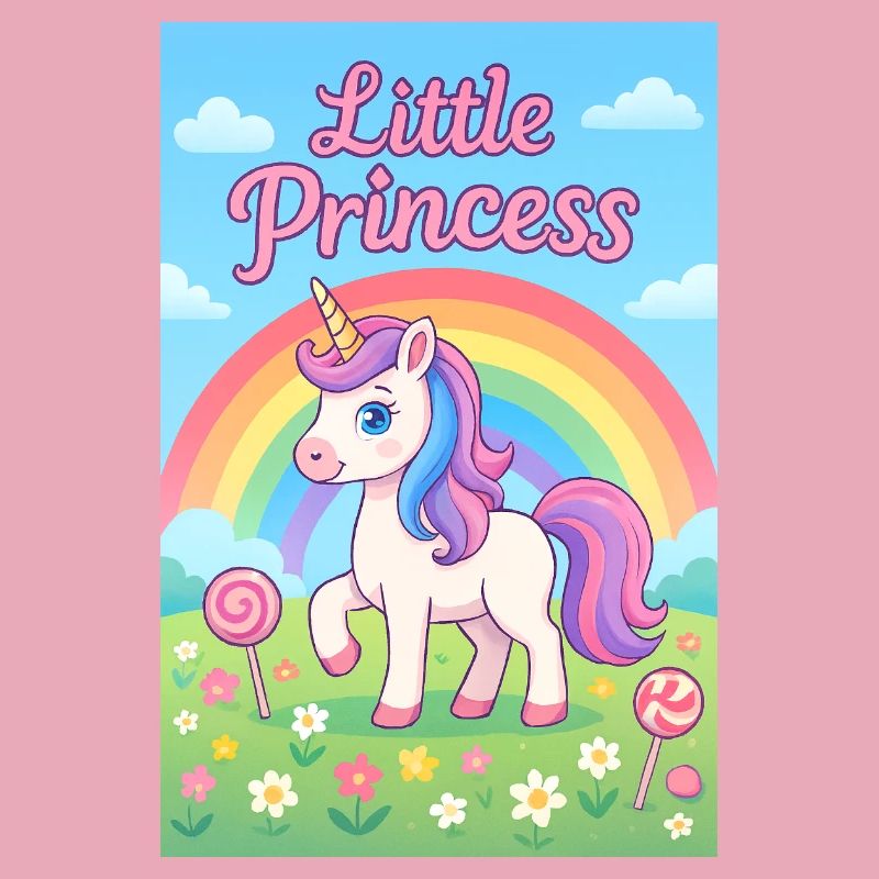 Kleines Regenbogen-Einhorn