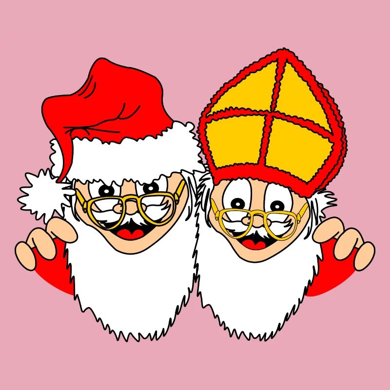 Sinterklaas und Weihnachtsmann