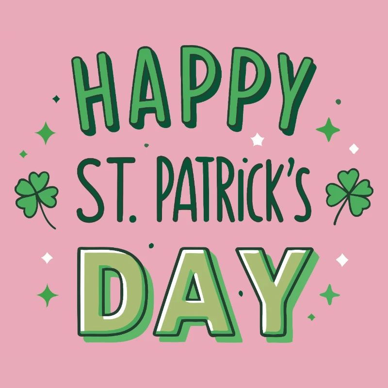 Joyeuse Saint-Patrick Graphisme Vert