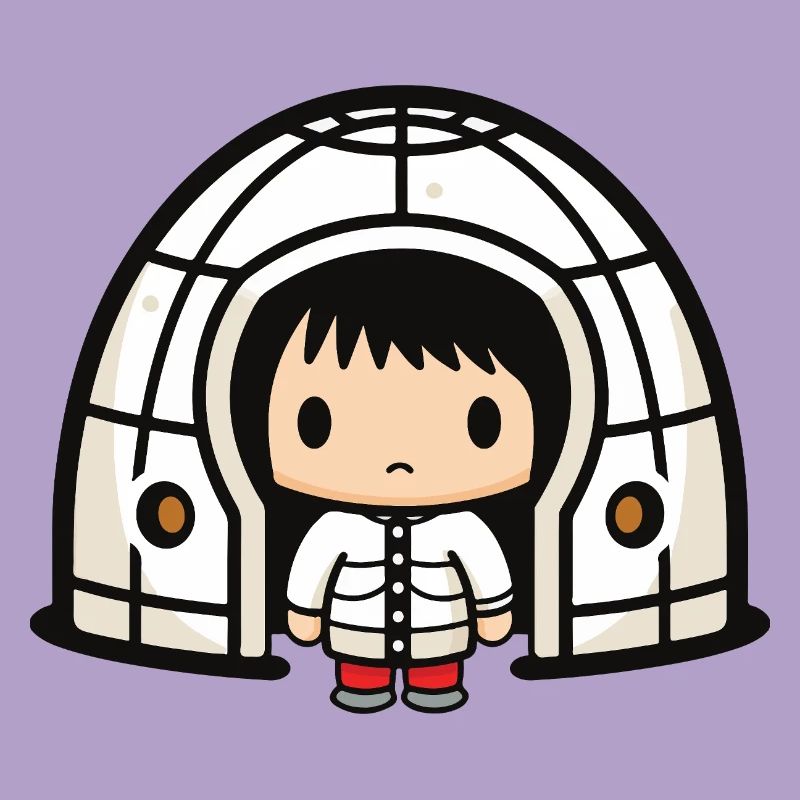 Winter Eskimo Igloo Comic