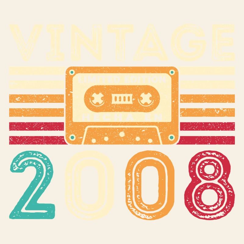 2008 Vintage Retro Geburtstagsgeschenk