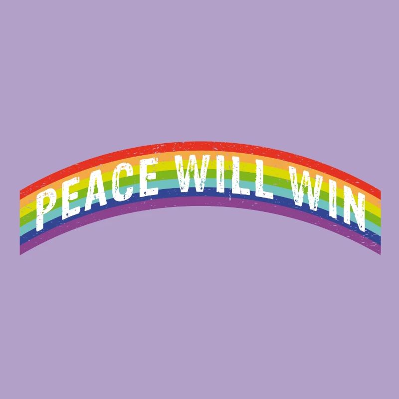 Rainbow Regenbogen Peace will win