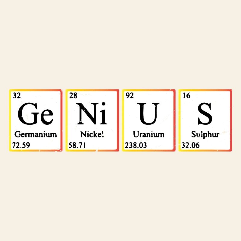 Genius Periodic Table Elements Chemistry