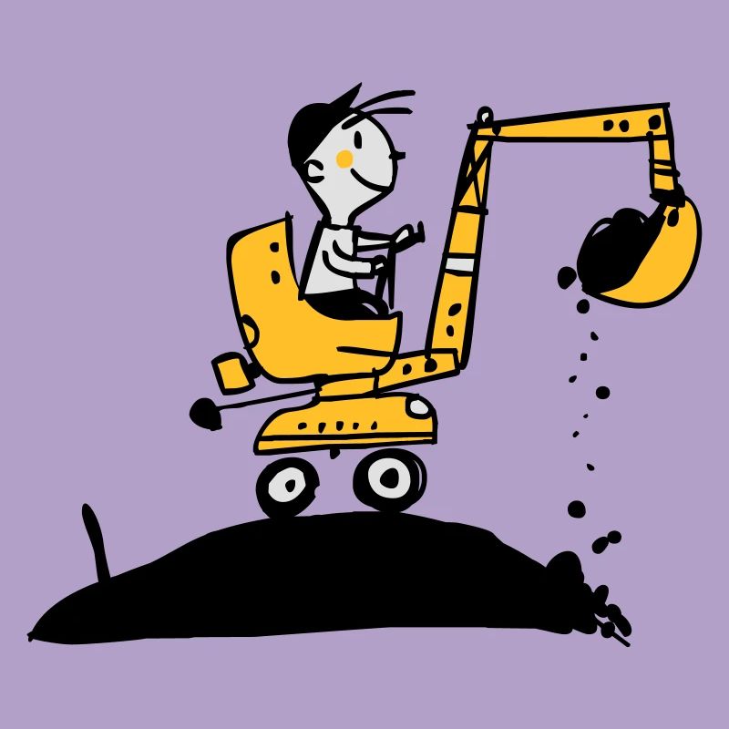 Bagger im Retro Stil
