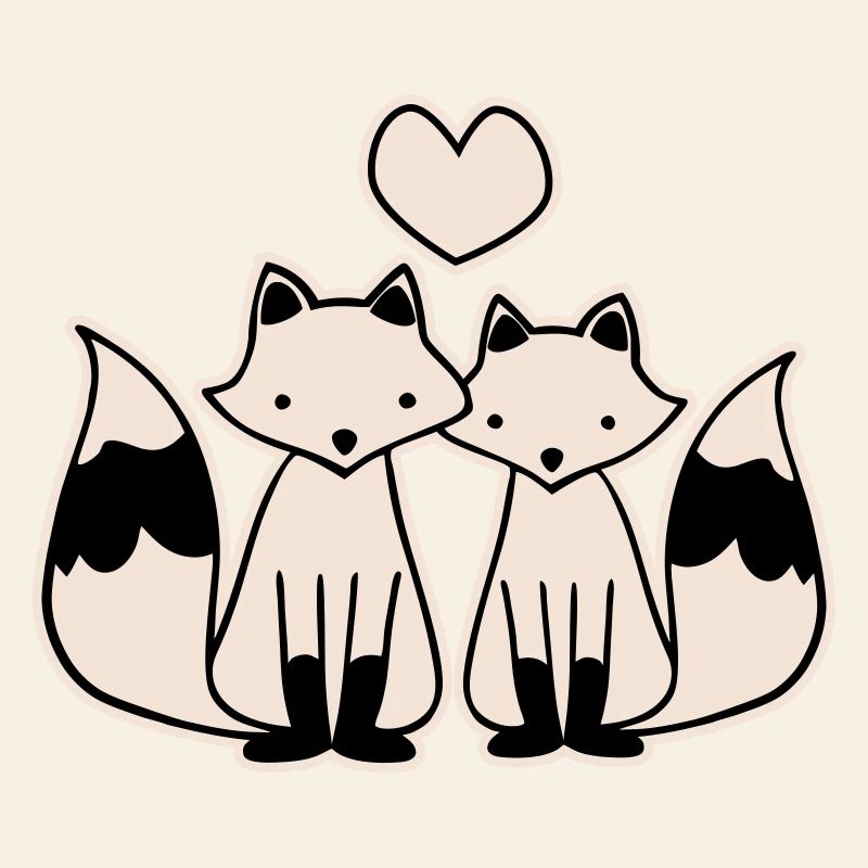 Foxes in love