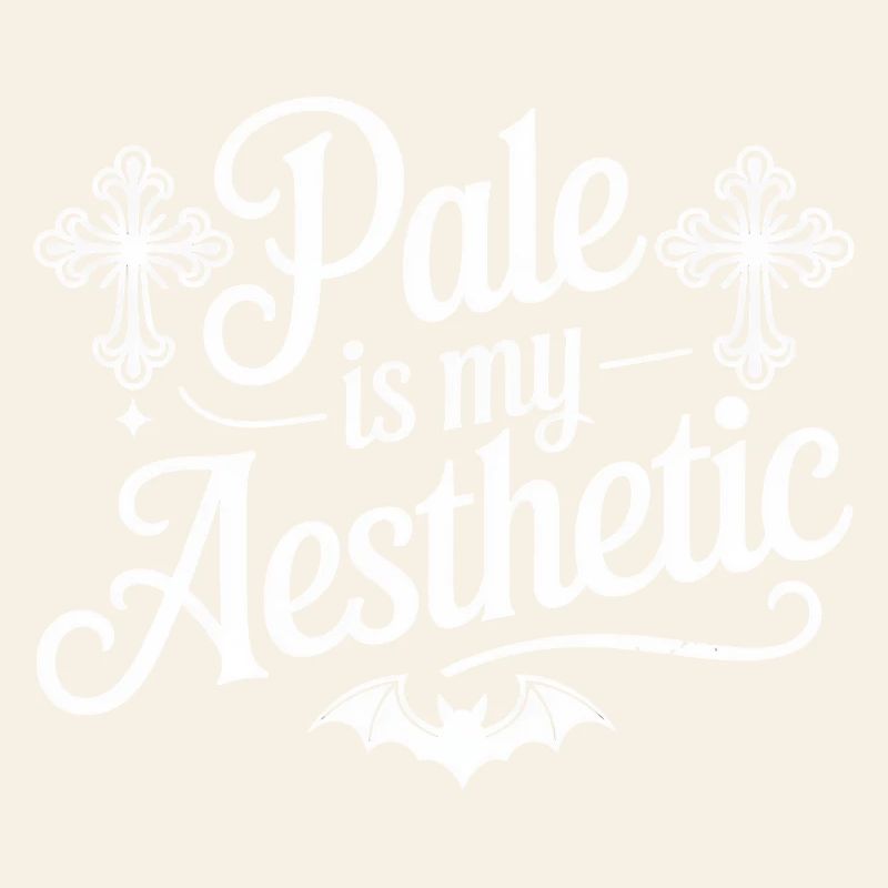 Pale Aesthetic Bat Typography