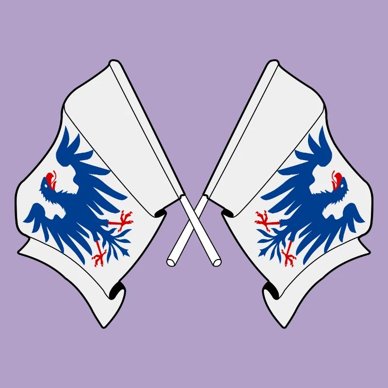 Drapeaux Värmland croisés – Suède