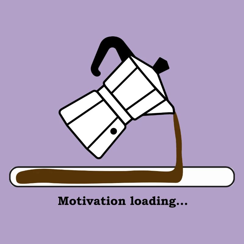 Motivation Loading mit Kaffee