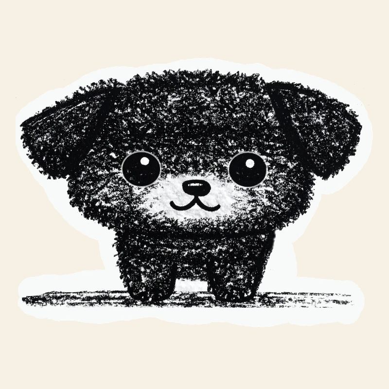 Winziges Hündchen (Grau)