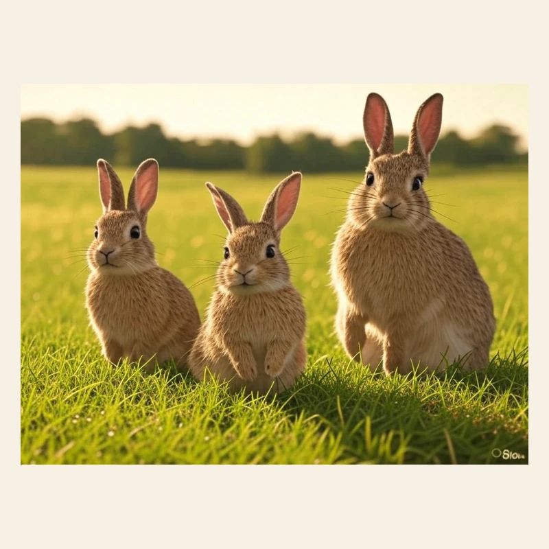 Spring Bunny Trio
