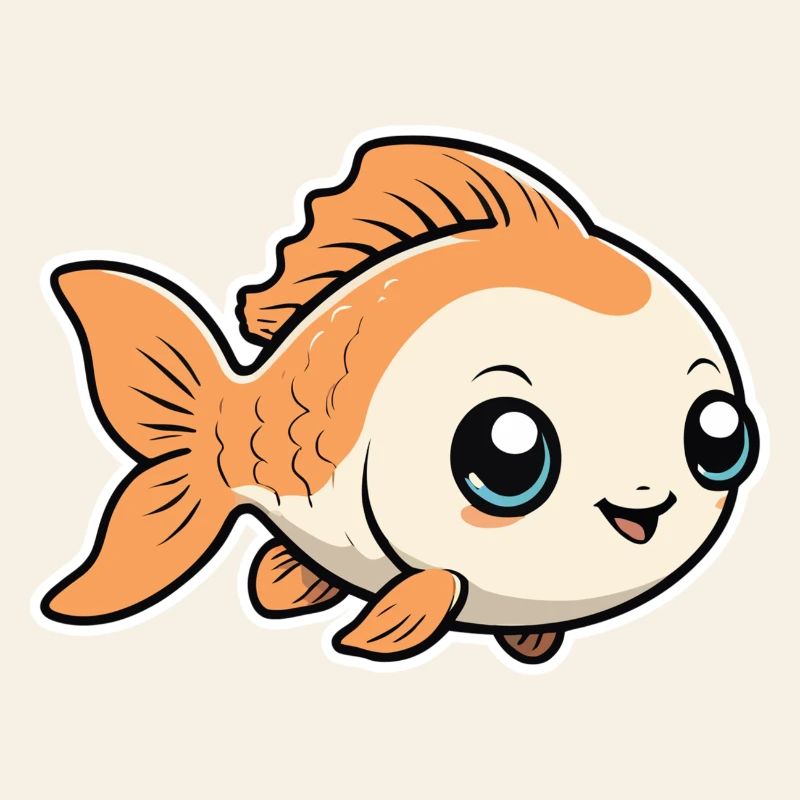 Petit Mignon Bébé Poisson Poisson