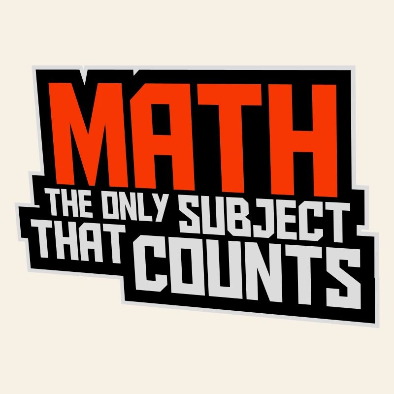 Les mathématiques La seule matière qui compte Nerd Mathe Logo