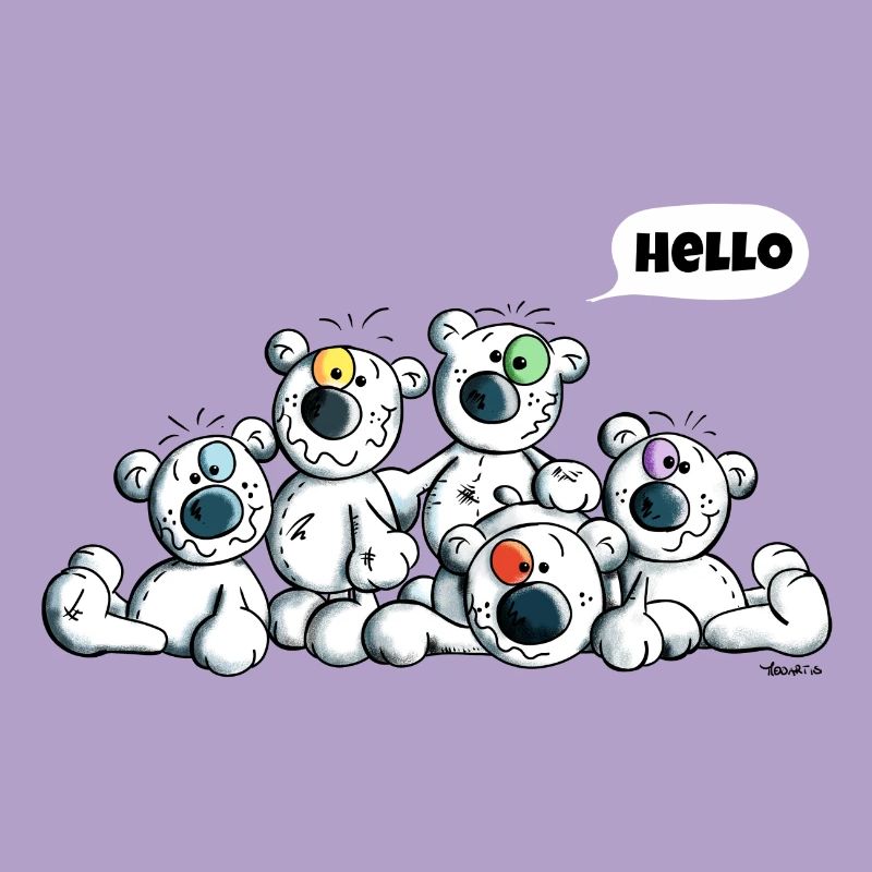 Hello Teddys - Polar Bear - Bears - Comic