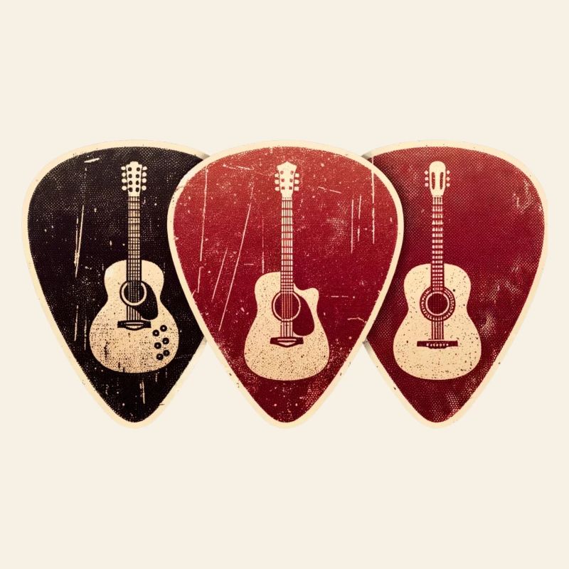 Vintage Design Gitarrenplektren Ventilator.