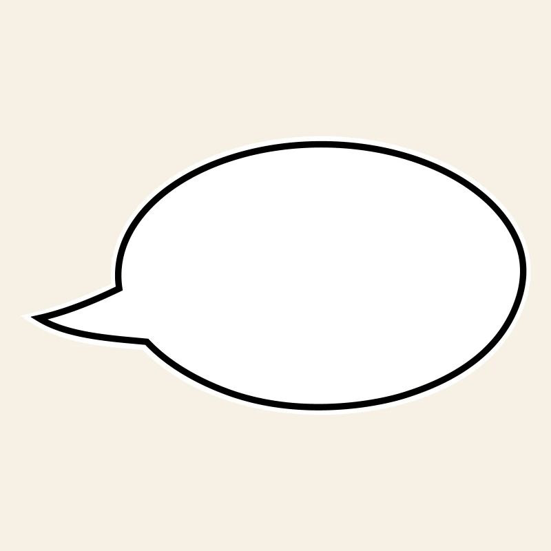 Speech bubble comic right
