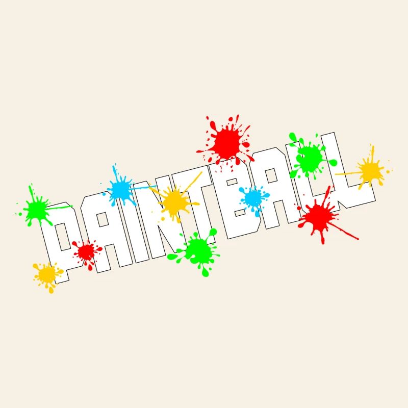 Paintball avec éclaboussures de peinture