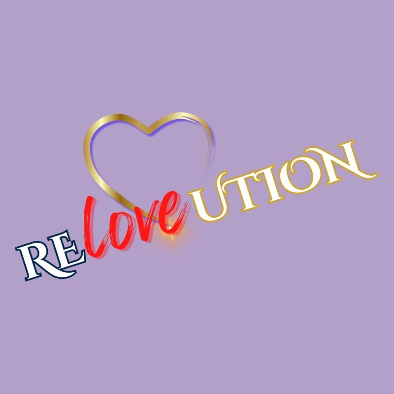 Liebevolution Herzrose Typo