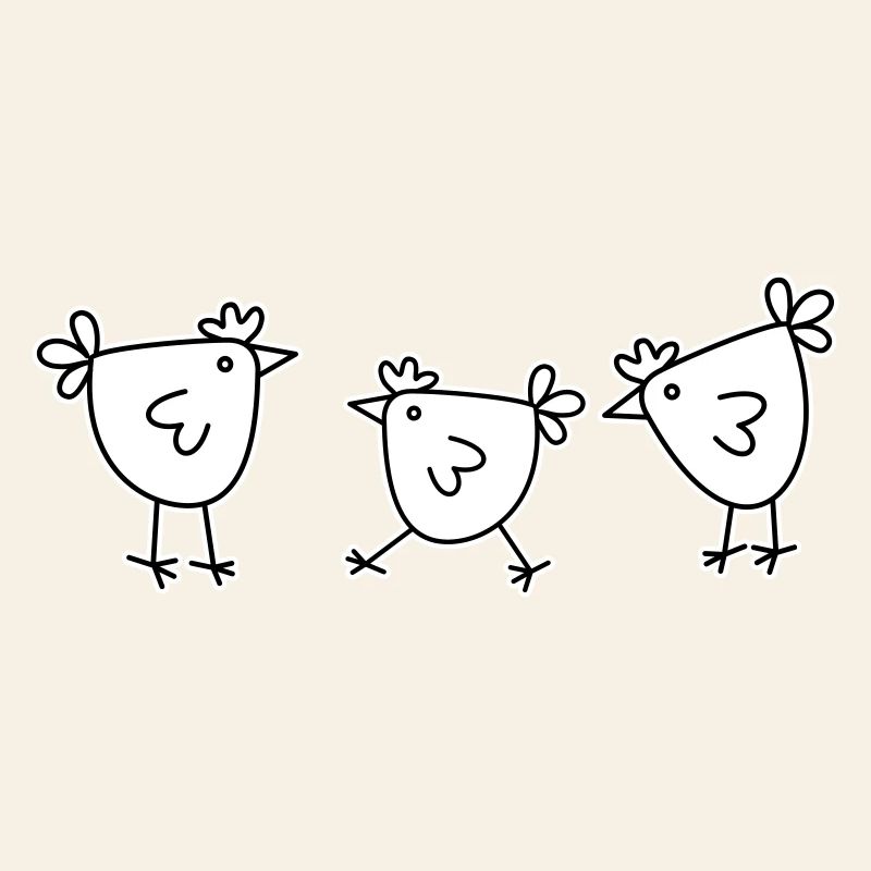 3 chickens hens feathered cattle