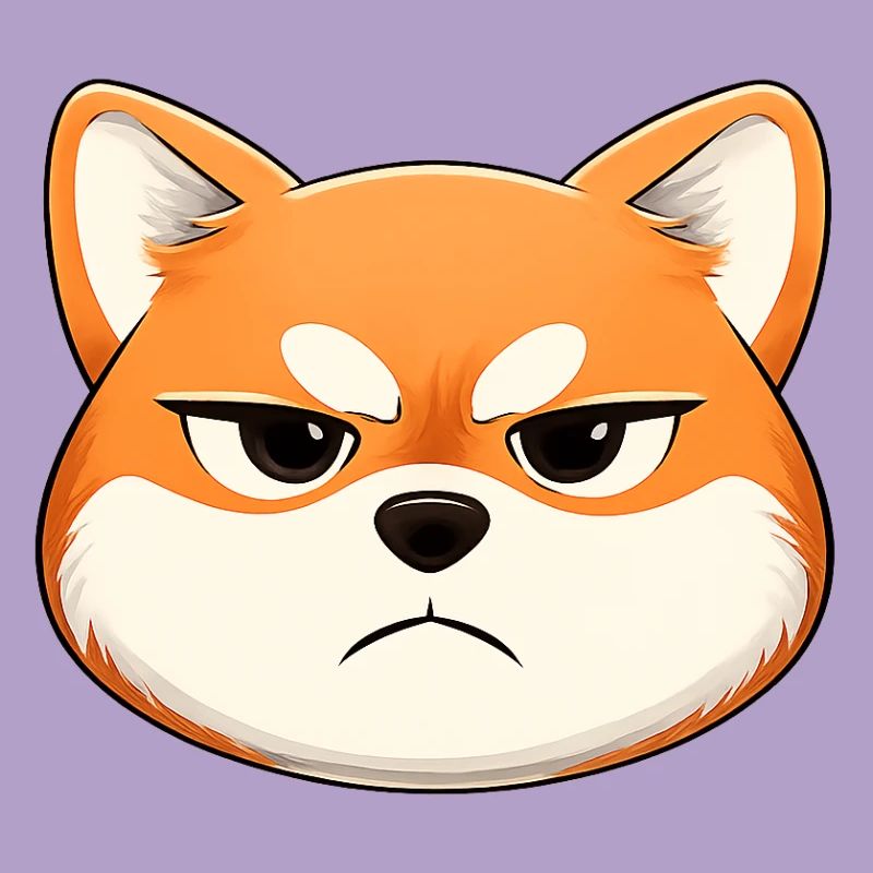 Grumpy, the shiba inu who makes a face
