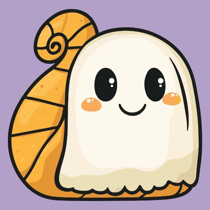Snail Halloween Ghost