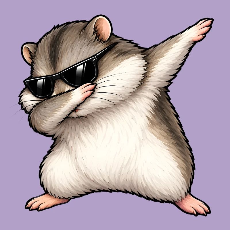 Dabbing Dschungarian Dwarf Hamster