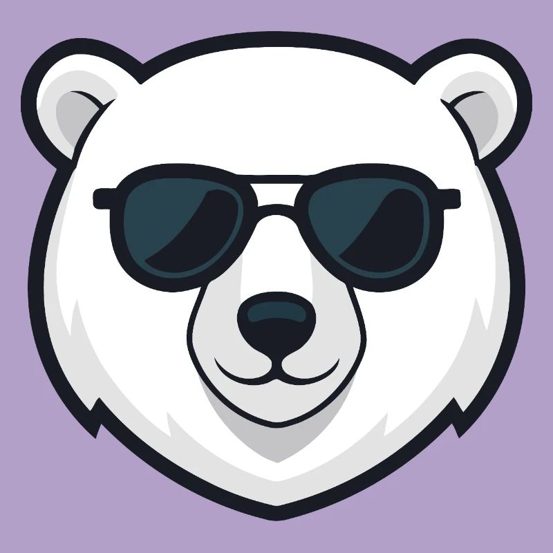 Eisbär-Schwarzbrille