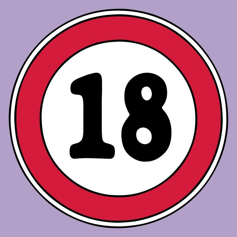 18. Geburtstag ,Volljährig , Schild (25)