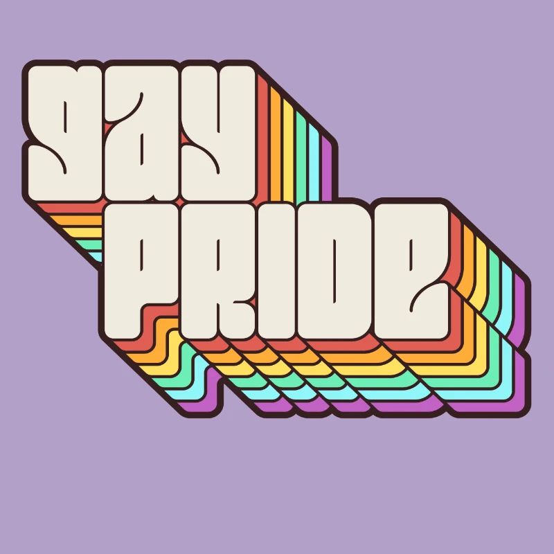 Gay Pride Rainbow Shadow Statement