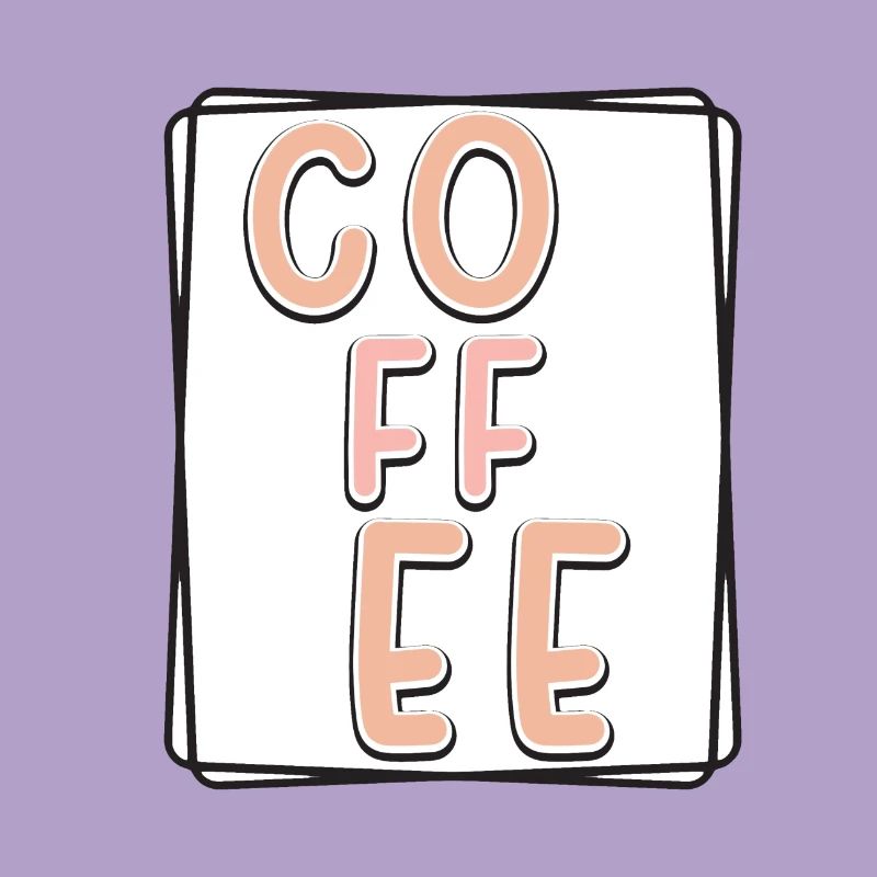 Kaffee Typo Panel