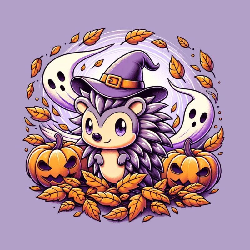 Hedgehog Halloween Ghosts
