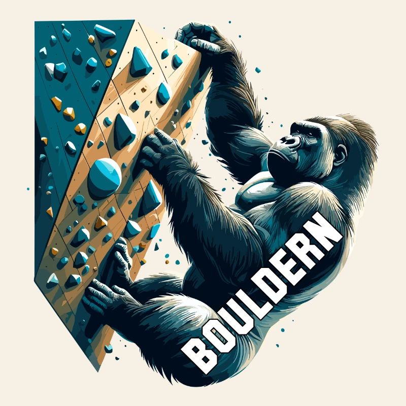 Bouldern Gorilla Geschenk