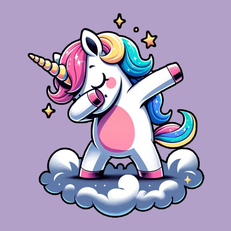 Regenbogen Einhorn Tanz