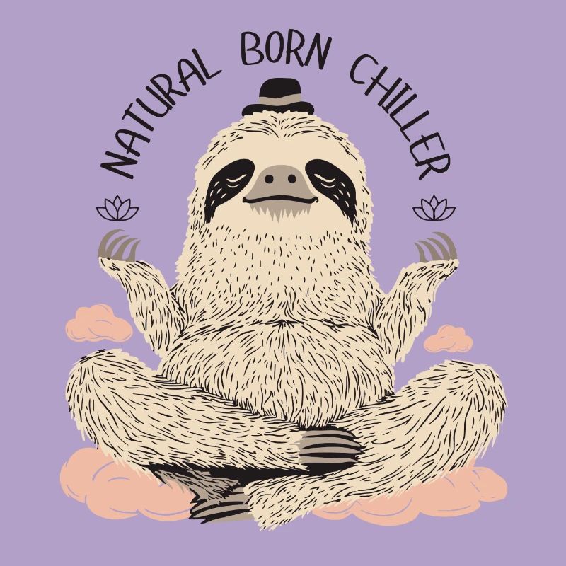 Meditating Sloth – Chill and Relax