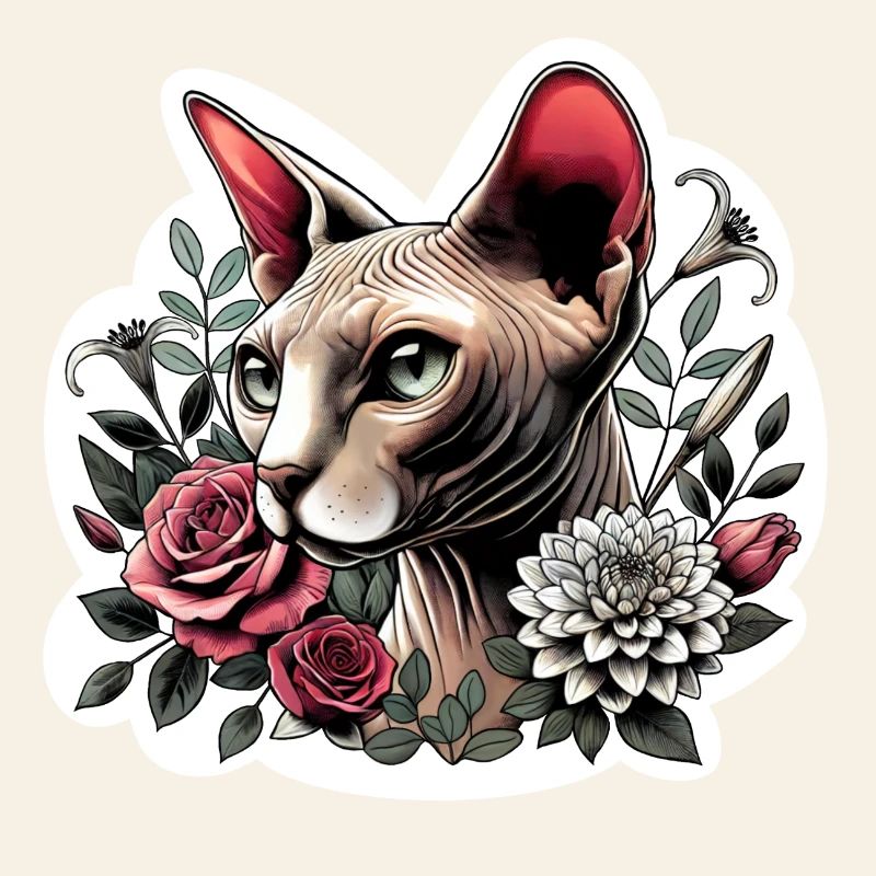 Rose Sphynx Chat