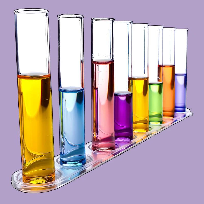 Rainbow Test Tubes Pattern