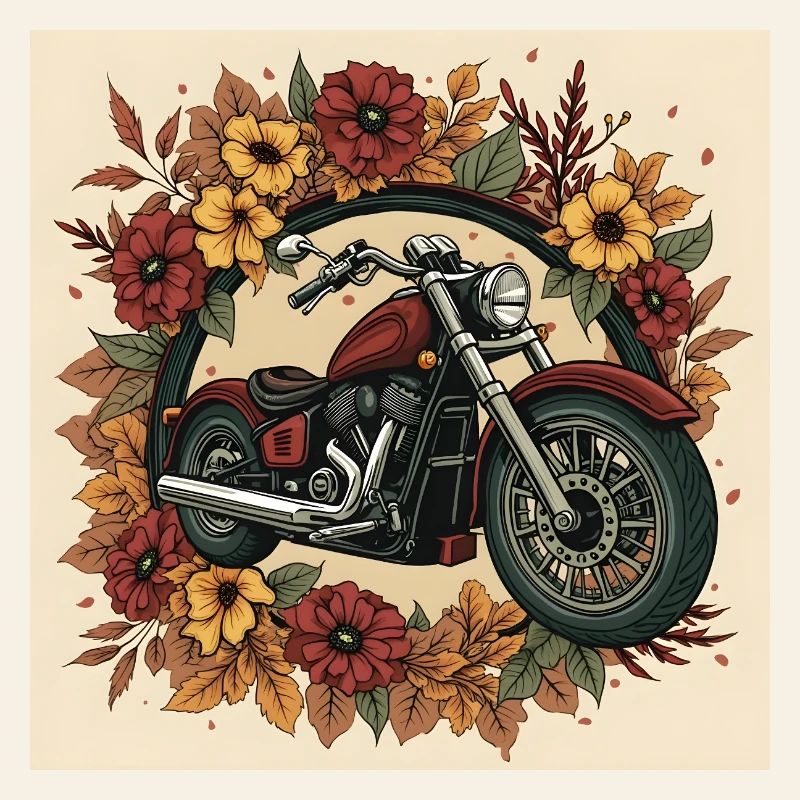 Roue de fleurs d’impression en bloc