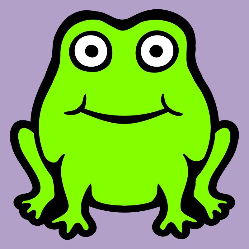 Frog Toad Smiles Funny Comic Happy Cute