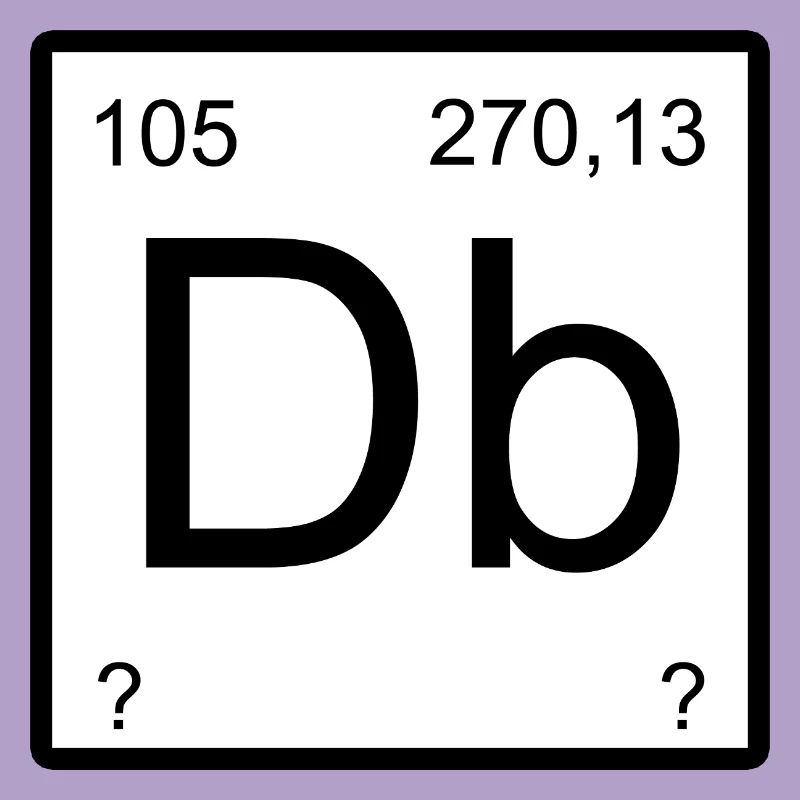 Typographie de l’élément de Dubnium